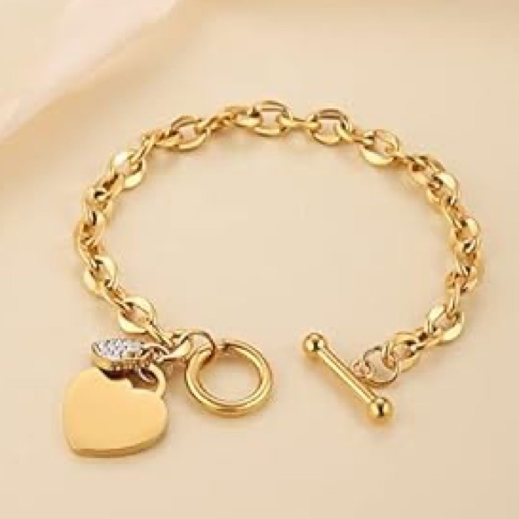 NEW Classic Carve FOREVER LOVE Heart Bracelet - Picture 3 of 6